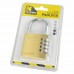 50mm, 4 Digit Brass Combination Padlock
